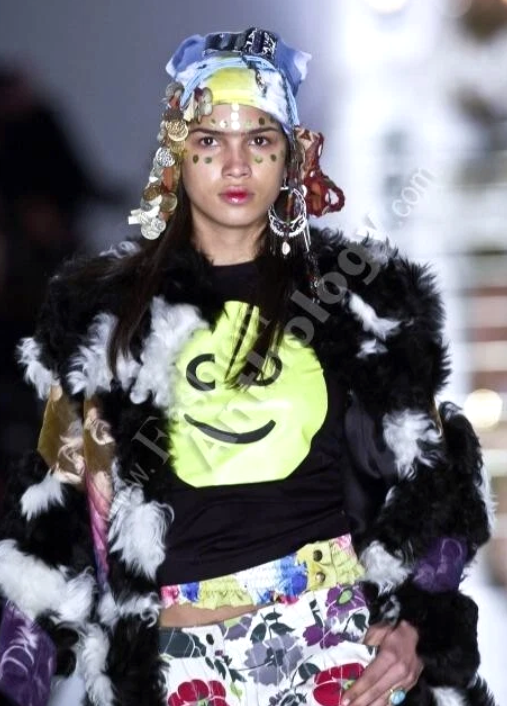 F/W 2001 Christian Dior by John Galliano Boho Chic Patchwork Fur Short Jacket