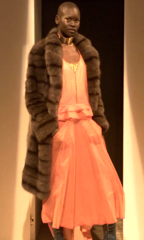 F/W 2000 Fendi x Karl Lagerfeld Mink Fur Stroller Coat Jacket