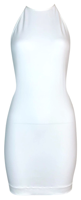 Vintage S/S 1998 Gucci x Tom Ford Semi-Sheer White Bodycon Mini Dress