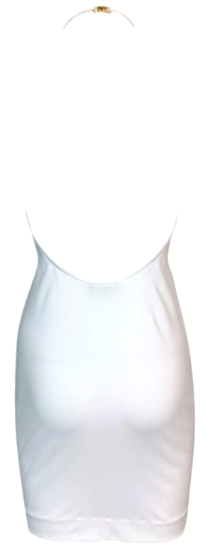 Vintage S/S 1998 Gucci x Tom Ford Semi-Sheer White Bodycon Mini Dress