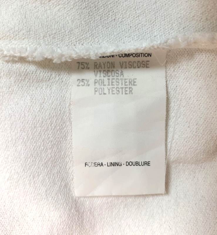 S/S 1998 Gucci x Tom Ford Semi-Sheer White Bodycon Plunging Back Wiggle Dress