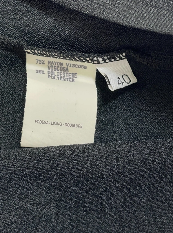 S/S 1998 Gucci x Tom Ford Black Cut-Out Crop Top & High Waist Stretch Bodycon Skirt Set