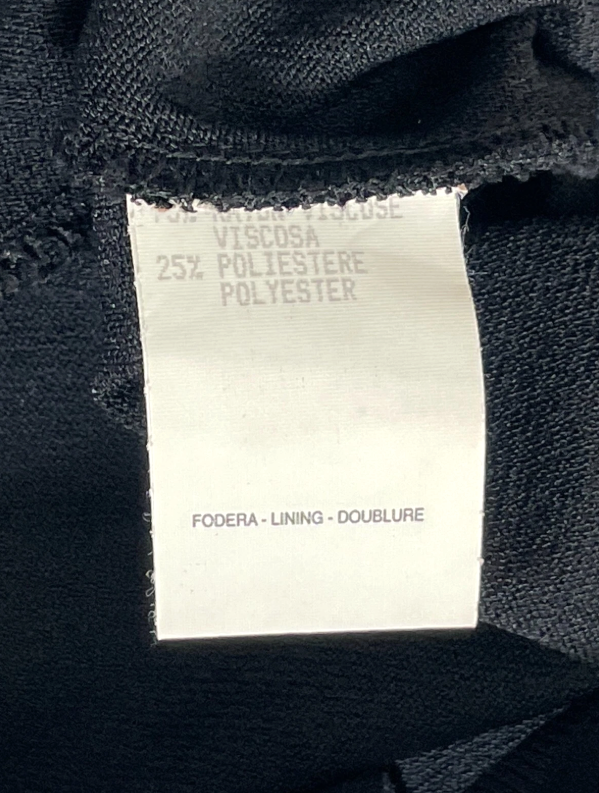 S/S 1998 Gucci x Tom Ford Black Cut-Out Crop Top & High Waist Stretch Bodycon Skirt Set