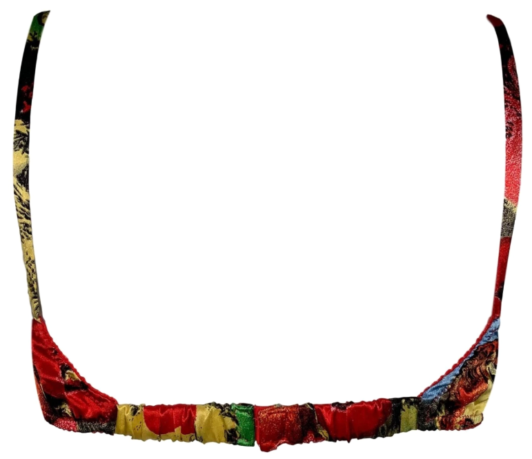 Vintage S/S 1991 Gianni Versace Silk Bra Marilyn Monroe & James Dean Andy Warhol Print