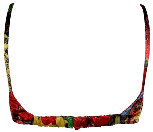 Vintage S/S 1991 Gianni Versace Silk Bra Marilyn Monroe & James Dean Andy Warhol Print