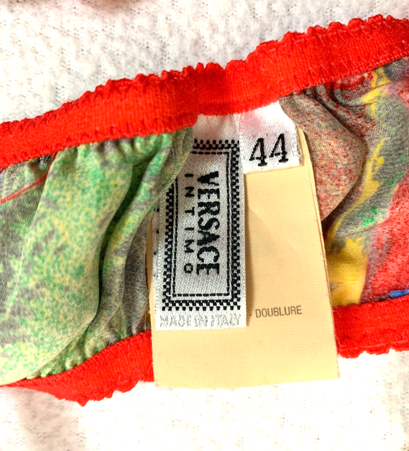 Vintage S/S 1991 Gianni Versace Silk Bra Marilyn Monroe & James Dean Andy Warhol Print