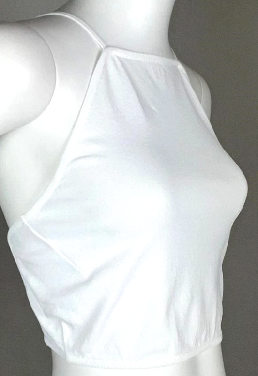 Vintage 1998 Gucci x Tom Ford White Backless Strappy Crop Top