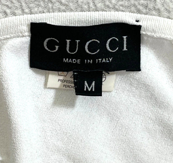 Vintage 1998 Gucci x Tom Ford White Backless Strappy Crop Top