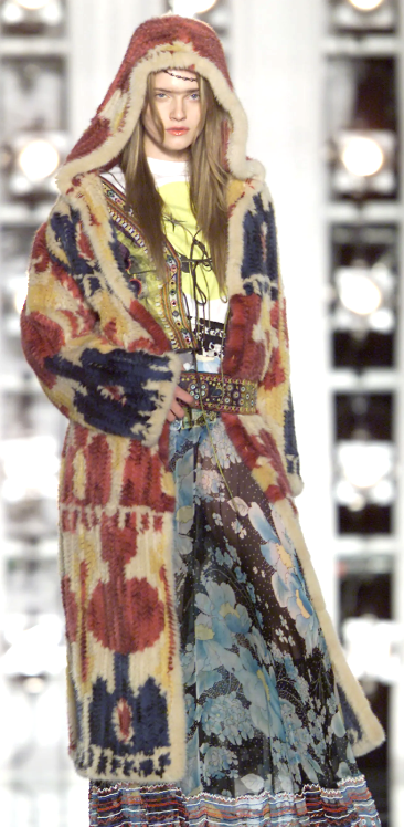 F/W 2001 Christian Dior x John Galliano EXCEPTIONALLY RARE Zibeline Golden Sable Fur Baggy Full Length Coat Jacket